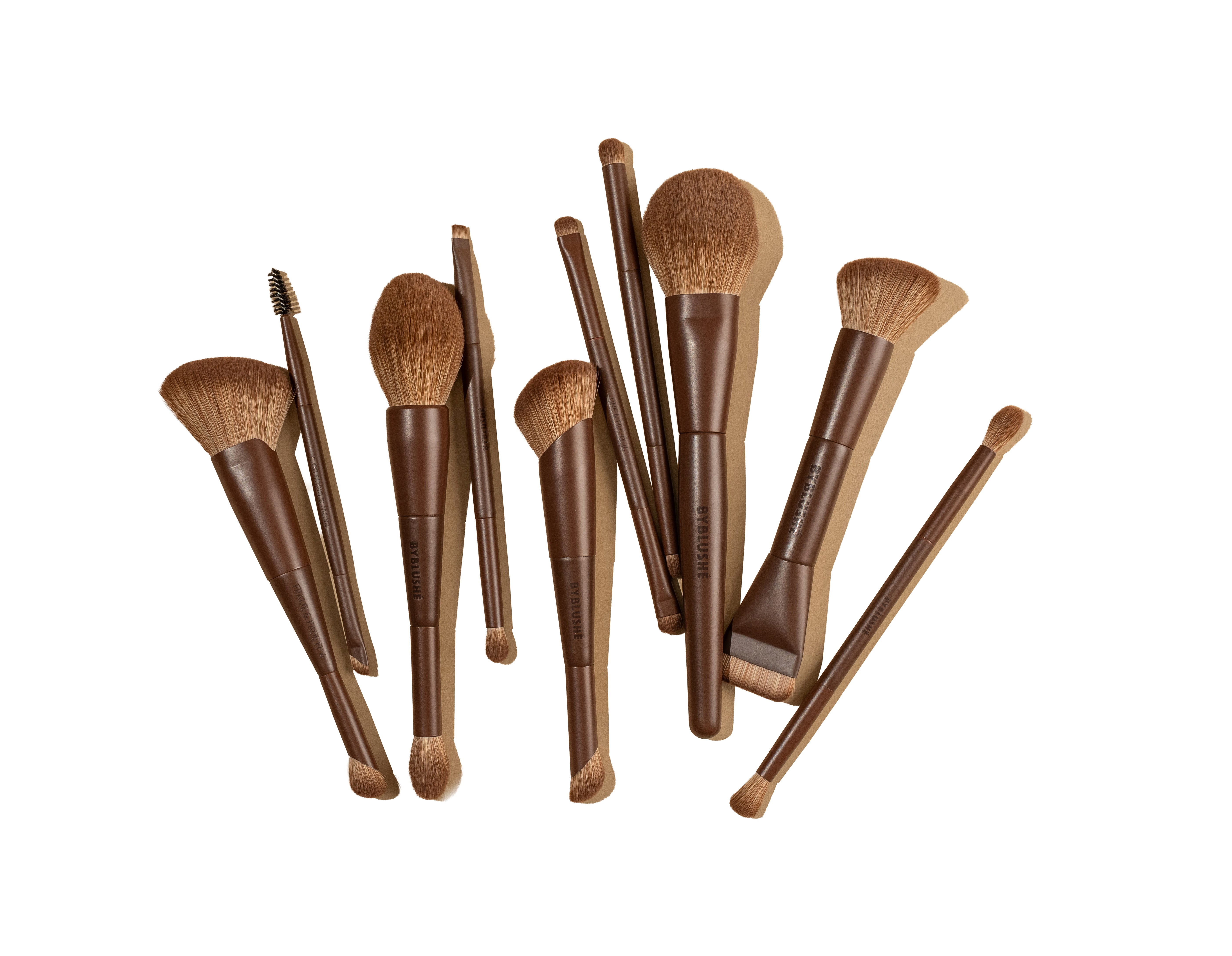 Glow face & eye brush set