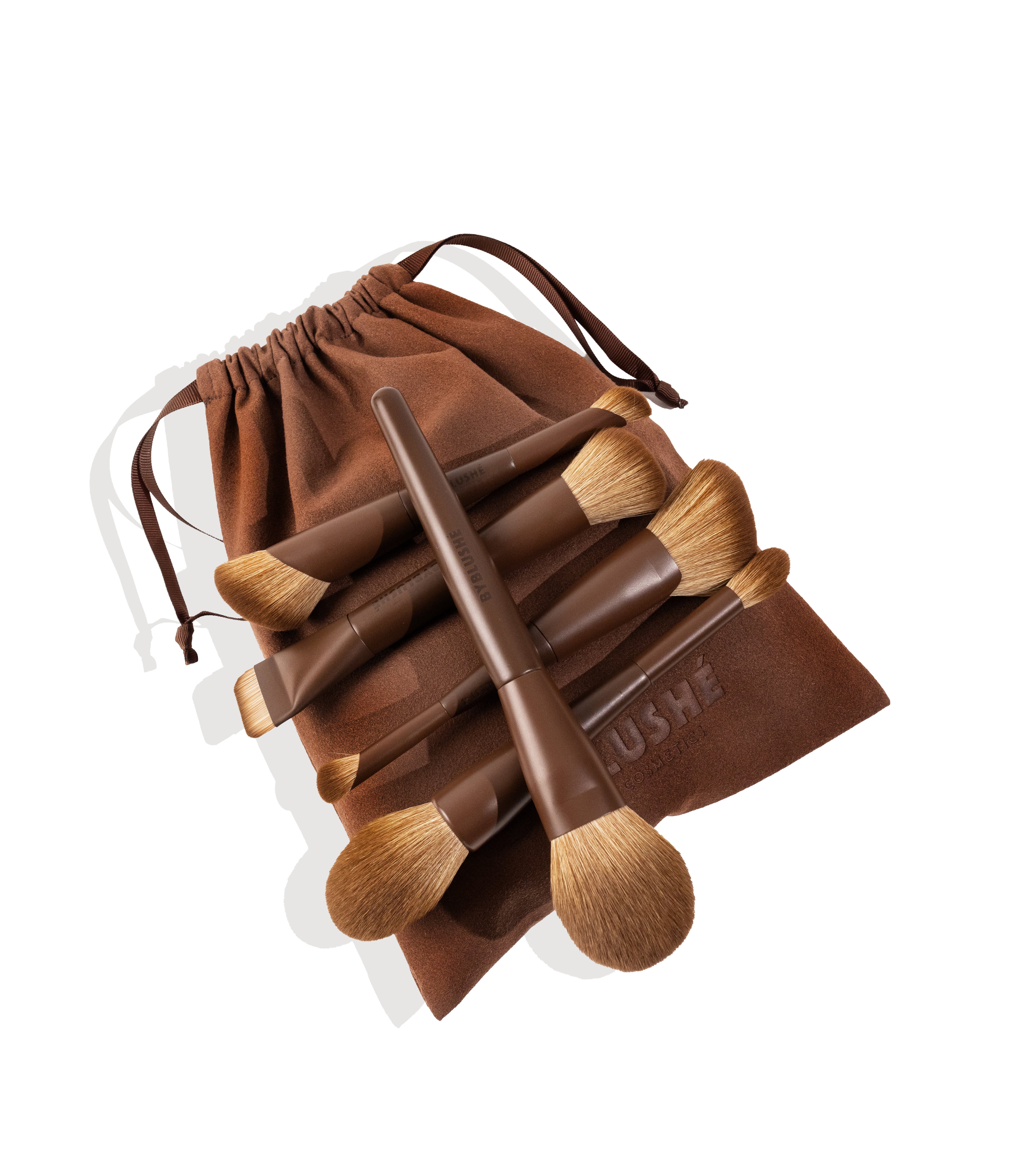 Velvet face brush set